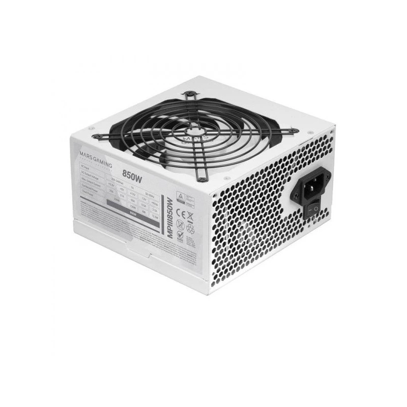 Mars Gaming MPIII850 Fuente de Alimentacion - 850W - Eficiencia 99% DIGITAL APFC - Funcionamiento Silencioso AI-RPM - Cables