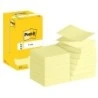 Post-It Pack de 12 Blocos de 100 Z-Notas Autocolantes Reposicionáveis 76x76mm - Forma Quadrada - Caixa Dispensadora - Cor