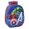 Safta Avengers Sac à Dos 3D de 8.64L - Porte-bouteille - Carte d'Identification Personnelle - Bretelles Rembourrées