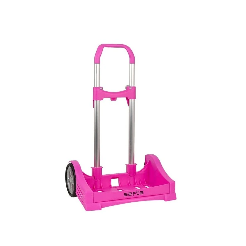 Safta Evolution Carro Portamochilas- Sujecion Universal - Ruedas de 14cm Antivibracion - Aluminio/PP - 40x85x28cm - Color