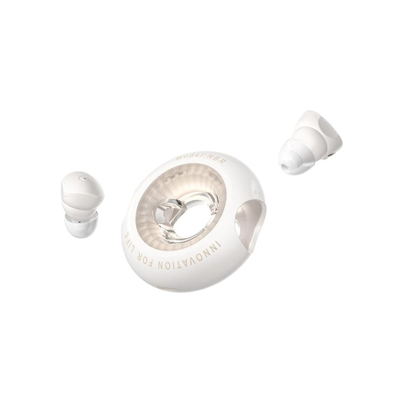 Vention Tiny T17 Auscultadores Bluetooth 5.3 com Estojo de Carregamento - True Wireless - 6h Autonomia - LED - Cor Bege