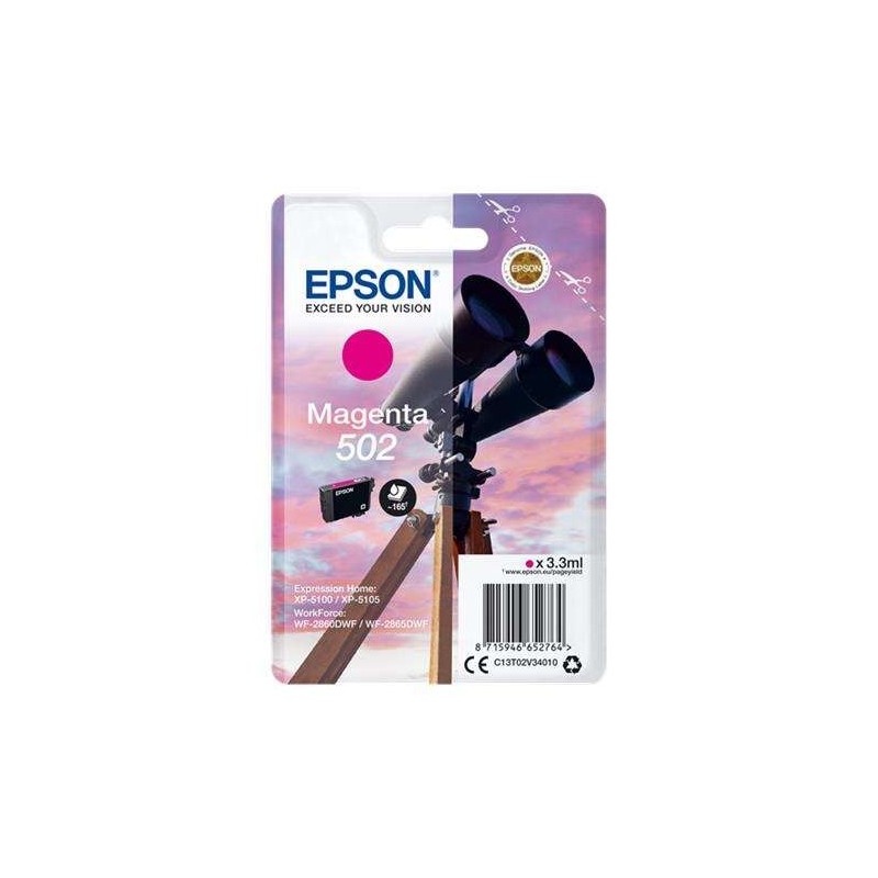 Epson 502 Tinteiro Magenta Original - C13T02V34010