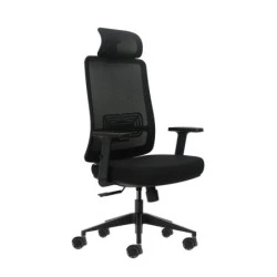Oqonos Cherg 016 Ergonomic Office Chair with Adjustable Neck Headrest, Waterproof Fabric, Self-Balancing Mechanism, Adjustable