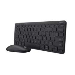 Trust Lyra Pack Clavier et Souris Sans Fil Bluetooth - Multi-Appareils - Ambidextre - Couleur Noir