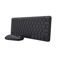Trust Lyra Wireless Bluetooth Keyboard and Mouse Combo - Multi-Device - Ambidextrous - Black