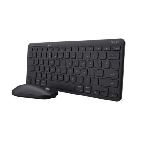 Trust Lyra Pack de Teclado e Rato Sem Fios Bluetooth - Multidispositivo - Uso Ambidestro - Cor Preto