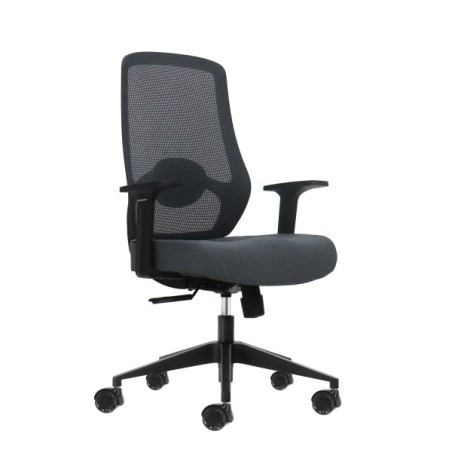Oqonos Cherg 002 Cadeira de Escritório Ergonómica com Apoio Lombar Ajustável em Altura e Profundidade, Encosto em Malha