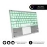 Subblim Teclado Retroiluminado Ultrafino SMART BT - TouchPad - Iluminación Hasta 7 Colores Ajustables - Bluetooth 3.0