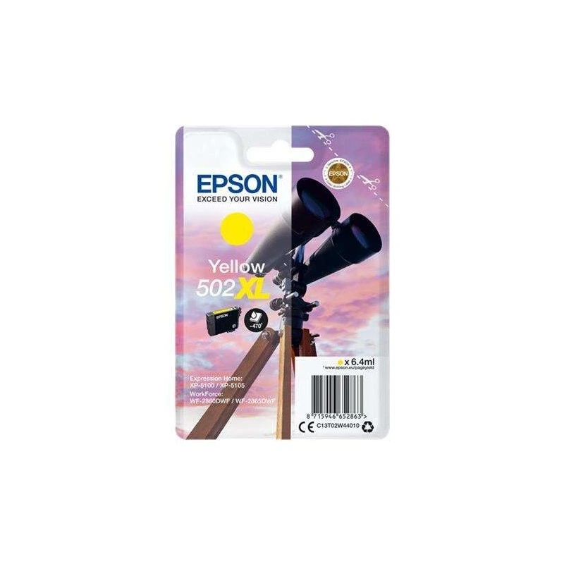 Epson 502XL Jaune Cartouche d'encre Original - C13T02W44010