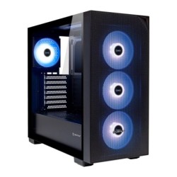 Unykach Revelat Mesh Black Caja ATX, Micro ATX, ITX - Lateral de Vidrio Templado - 3.5", 2.5" - USB-A 3.0, USB-C y Audio - 4