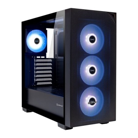 Unykach Revelat Mesh Black Caja ATX, Micro ATX, ITX - Lateral de Vidrio Templado - 3.5", 2.5" - USB-A 3.0, USB-C y Audio - 4