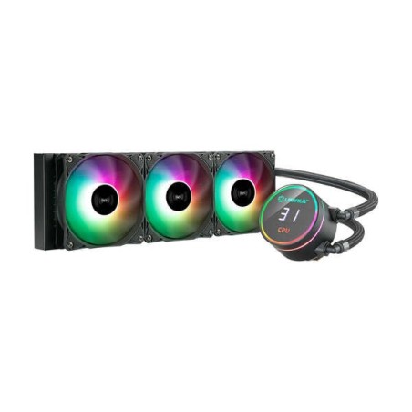 Unykach Aquastorm 360 Kit de Refroidissement Liquide - 3 Ventilateurs de 120mm - Éclairage RGB - Affichage Température CPU