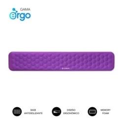 Subblim Ergo Airpadding Reposamuñecas para Teclado - Espuma Viscoelastica 65D - Tejido AirMesh Transpirable - Base