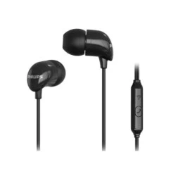 Philips Auscultadores Intra-Auscultadores com Cabo - Jack 3.5mm - Microfone Integrado - Botão Multifunção - Cor Preto