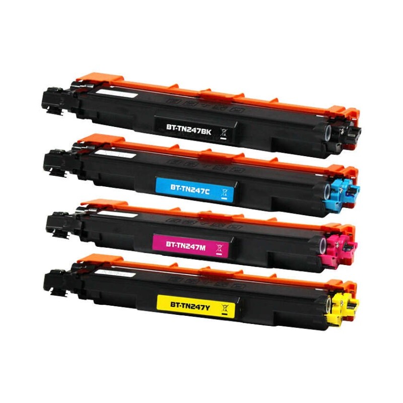 Brother TN247/TN243 Pack de 4 Cartuchos de Toner Genéricos