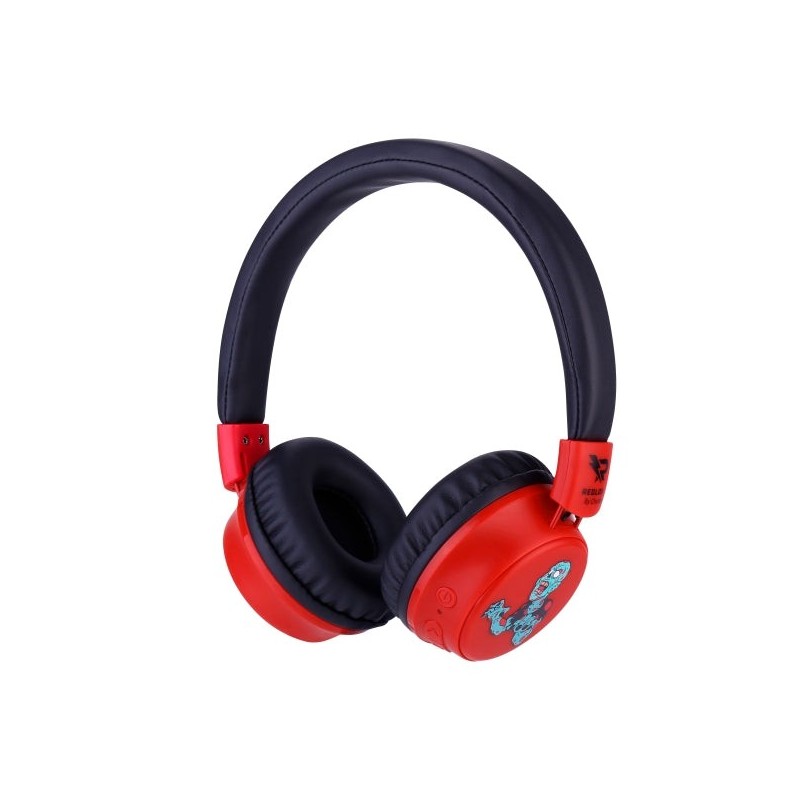 Redlox by Chuster Zombie Casque Bluetooth 5.3 Pliable - Haut-parleur 40mm - Batterie 200mAh - Autonomie jusqu'à 28h - Portée