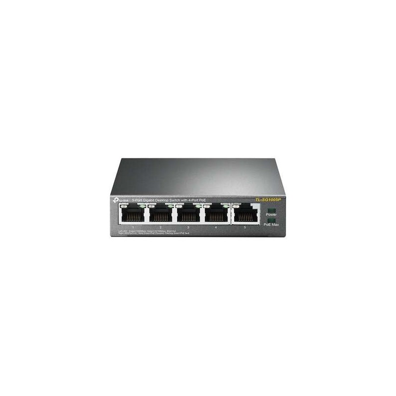 TP-Link Switch de Sobremesa - 5 Puertos Gigabit con 4 Puertos PoE