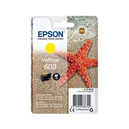 Epson 603 Amarelo Cartucho de Tinta Original - C13T03U44010