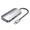 Vention 6-in-1 Hub USB-C to 3x USB3.0, SD/MicroSD Card Reader, USB-C PD100W - Cable Length 0.15m - Grey Colour