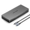 Vention Estacion de Docking 10 en 1 - 100W - Cable 0.5m - Ethernet RJ45 - HDMI 4K - Displayport - 5xUSB-C - USB-A - Tarjeta TF