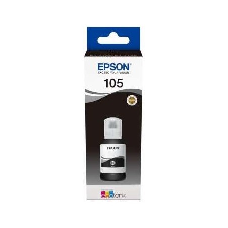 Bouteille d'encre pigmentée originale noire Epson 105 - C13T00Q140