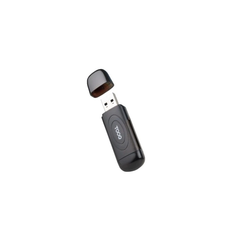 Tooq USB-A 3.0 Card Reader - Compatible with SD, Micro SD and TF - Color Black