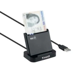 Tooq Leitor de Cartões Inteligentes DNIe VISION USB 2.0 - Cor Preto