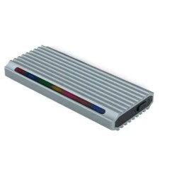 Tooq Shinobi M.2 NGFF/NVMe External SSD Enclosure USB-A 3.1 Gen2 RGB