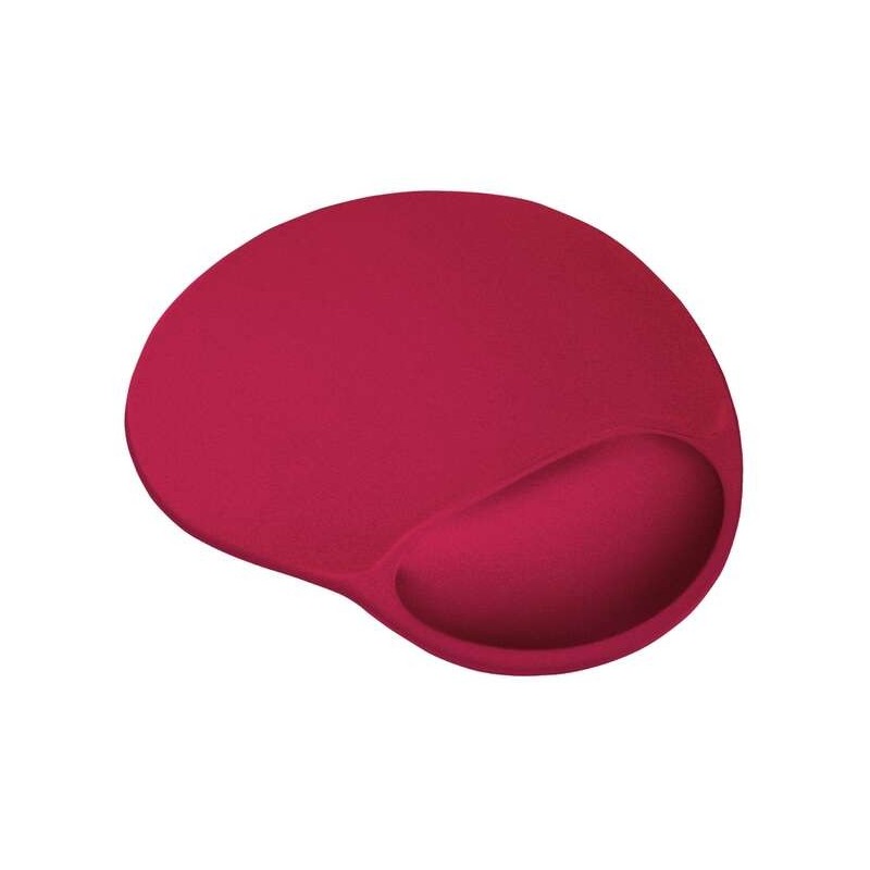 Trust BigFoot Tapete de Rato Ergonómico - Apoio para Pulso de Gel - 23.6 x 20.5 cm - Cor Vermelho