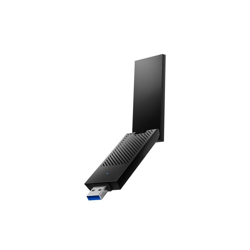 Cudy AX5400 Tri-Band USB 3.0 Adapter - High-Gain Wi-Fi 6E - Speed up to 2.4Gbps - 29.9x13.2x88.8mm - Black