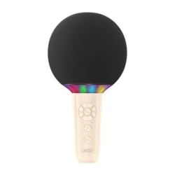 Microphone Sans Fil XO BE50 - Karaoké - 5W - Bluetooth 5.3 - Éclairage LED - Autonomie Maximale 3h - Couleur Beige
