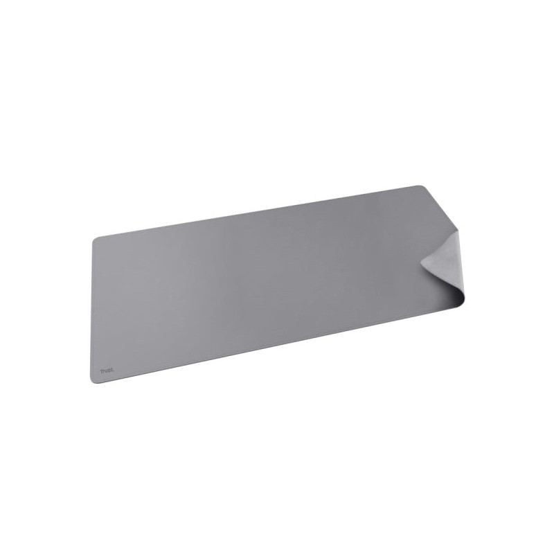 Trust Benya Tapete de Secretária XXL - PVC - Superfície Suave - Antiderrapante - Flexível - 430x900mm - Cor Cinzento