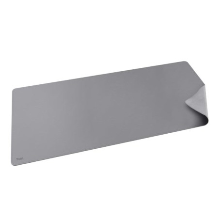 Trust Benya Alfombrilla de Escritorio XXL - PVC - Superficie Suave - Antideslizante - Flexible - 430x900mm - Color Gris