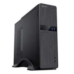 Unykach UK52112 Boîtier Tour MicroATX + Alimentation SFX 450W - Taille de Disque Supportée 3.5", 2.5" - USB-A 3.2, USB-C et