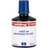 Edding T100 Flacon de Recharge pour Marqueur Permanent - Capacité 100ml - Couleur Bleu
