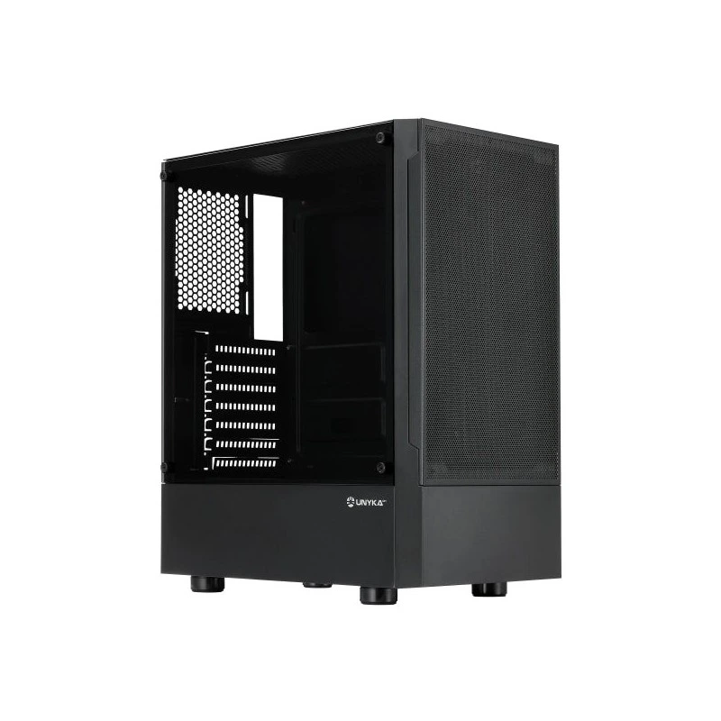 Unykach Aero C35 Caixa ATX - Fonte de Alimentação 500 W Incluída - Tamanho de Disco Suportado 3,5", 2,5" - USB-A 3.0 e Áudio