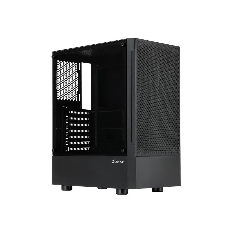 Unykach Aero C35 Caja ATX - Fuente de Alimentacion 500W Incluida - Tamaño Disco Soportado 3.5", 2.5" - USB-A 3.0 y Audio