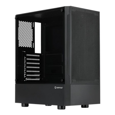 Unykach Aero C35 Caja ATX - Fuente de Alimentacion 500W Incluida - Tamaño Disco Soportado 3.5", 2.5" - USB-A 3.0 y Audio