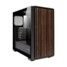 Unykach Revelat Madeira Black Boîtier ATX, Micro ATX, ITX - Panneau Latéral en Verre Trempé et Façade en Lattes de Bois
