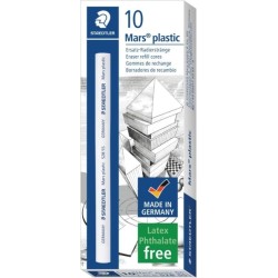 Staedtler Mars Plastic Replacement Eraser for 528 50 Eraser Holder