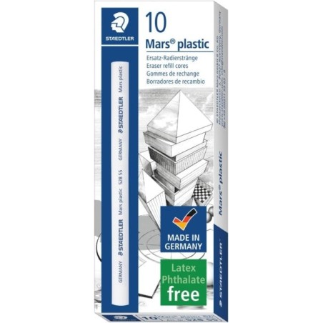 Staedtler Mars Plastic Replacement Eraser for 528 50 Eraser Holder