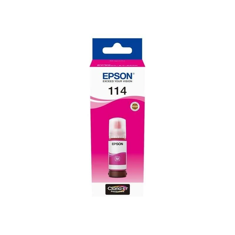 Epson 114 Magenta Botella de Tinta Pigmentada Original - C13T07B340