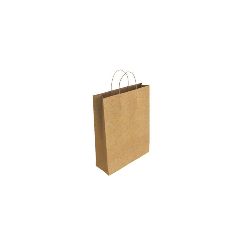 Bismark Sac en Papier Kraft - Dimensions 32x10x24cm - Couleur Marron