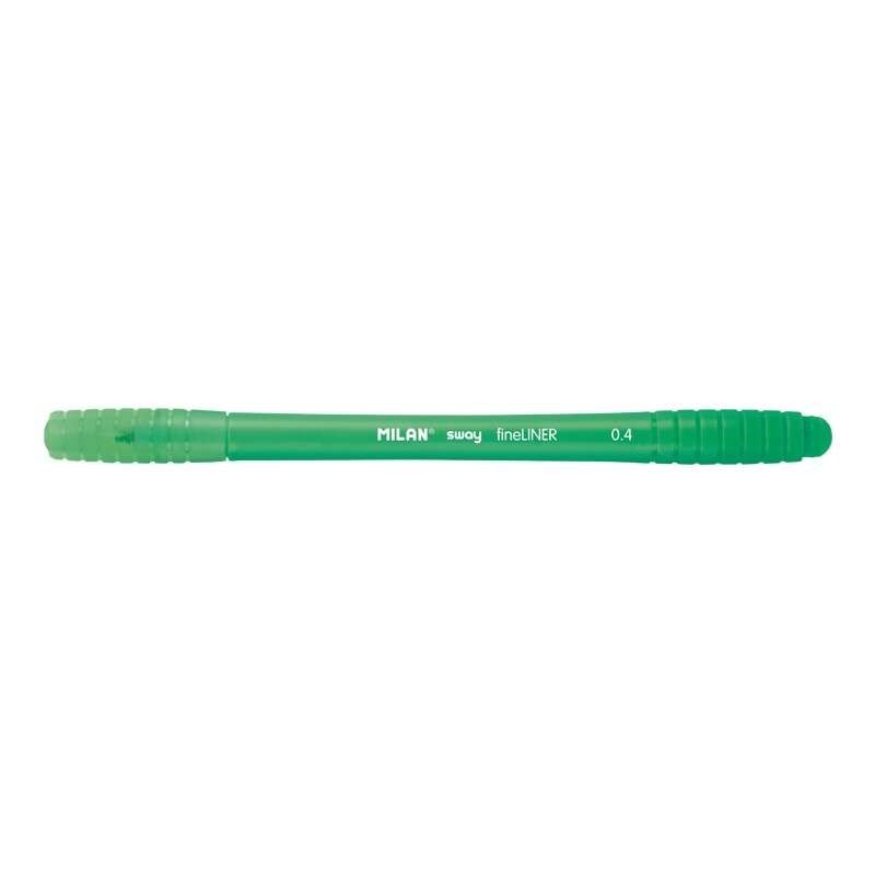 Milan Sway Fineliner Marker - 0.4mm Fine Tip - Ergonomic - Water-Based Ink - Green