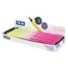 Milan Maxi Sunset Lapiz Mina 5mm Multicolor - La Mina Contiene 4 Colores: Amarillo, Rosa, Verde y Lila - Cuerpo Redondo
