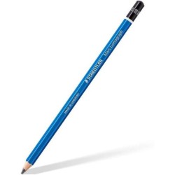 Staedtler Mars Lumograph 100 Lápis de Grafite Hexagonal - Mina 8B - Resistência à Quebra - Madeira de Florestas Sustentáveis