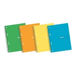 Enri A5+ Europeanbook - Hard-Wearing Extra-Hard Cover - Durable Spiral - 140 High Quality Paper Sheets - 5x5 Format - Assorted