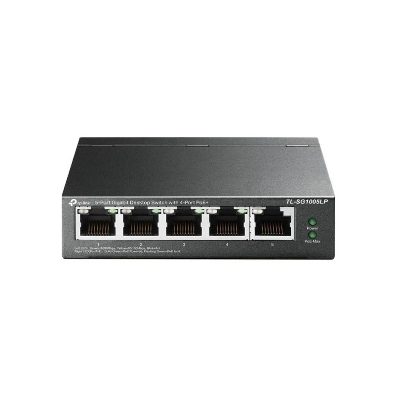 TP-Link Switch de Sobremesa - 5 Puertos Gigabit con 4 Puertos PoE
