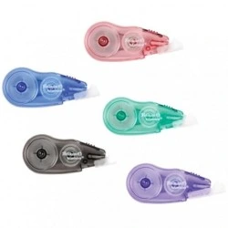 Pelikan Fancy Roller Mini Corretor 5mmx6m - Tampa para Proteger a Ponta - Parafuso de Ajuste - Pega de Borracha Ergonómica