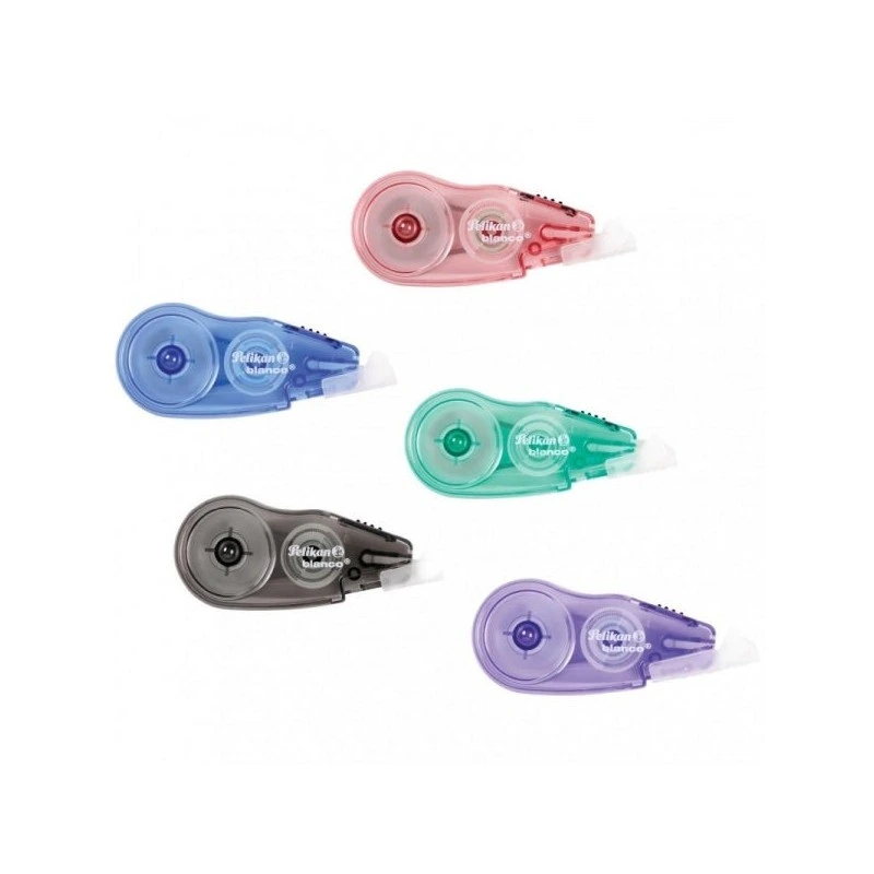 Pelikan Fancy Roller Mini Correcteur 5mmx6m - Capuchon pour Protéger la Pointe - Vis de Réglage - Grip en Caoutchouc